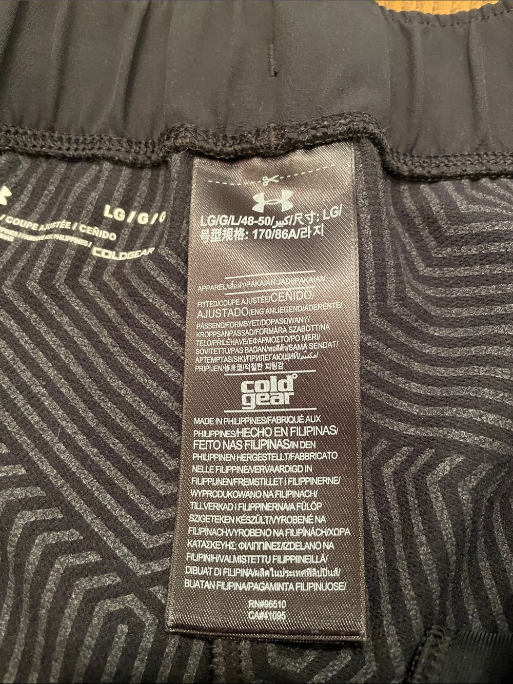 Under Armour Black Jogger Pants with Reflective Zippers C95 - Picture 5 of 13
